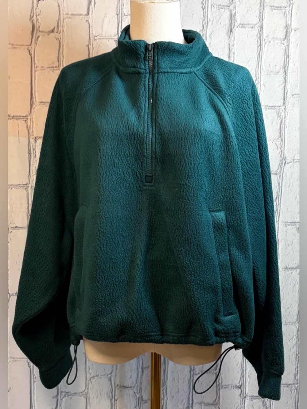 Old Navy Size:XL Women’s Teal Quarter-Zip Fleece Pullover